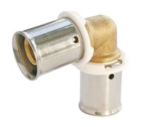 SOMATHERM FOR YOU, Coude égal à sertir PER Ø12 - Installation rapide et fiable - Acier inoxydable résistant à la corrosion - Compatible avec outils de sertissage H, U, RF - Norme NF