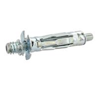 Somatherm For You - 10 Chevilles métalliques M7/150 avec patte à vis 37 mm | Fixez solidement vos colliers au mur grâce à ce lot de 10 chevilles métalliques avec patte à vis.