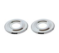 SOMATHERM FOR YOU - 2 rosaces plates à moulure chromée 20/27 - Diam. Ext. 55mm (Lot de 2)