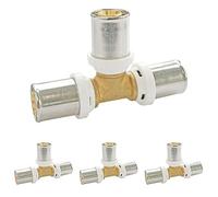 SOMATHERM FOR YOU - /5720-16 - Té à Sertir pour tube Multicouche, Permet de raccorder un tube Multicouche de diamètre Ø16 Gris (Lot de 4)