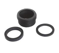 SOMATHERM FOR YOU, Adaptateur universel pour brise-jet ABS M22/100 à M24/100 - Transforme Bague F22x100 en M24x100 - Compatible eau chaude et froide - Couleur gris/argent