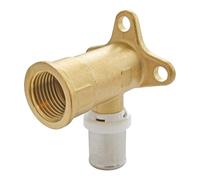 SOMATHERM FOR YOU, Applique murale à sertir pour tube multicouche Ø16 Femelle 15/21 - Raccord rapide et sécurisé, compatible avec profils U, H, TH - Norme NF 545, étanchéité garantie