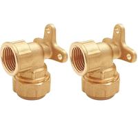 SOMATHERM FOR YOU, Applique murale laiton pour tube PE Ø20 - Femelle 15/21 - Raccord à serrage extérieur - Étanchéité optimale - Résistance à 20 bars - Usage eau potable - Température +5°C à 80°C