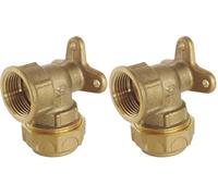 SOMATHERM FOR YOU - Applique murale laiton pour tube PE D25 - F20/27 - Serrage extérieur