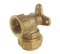 SOMATHERM FOR YOU - Applique murale laiton pour tube PE D25 - F20/27 - Serrage extérieur