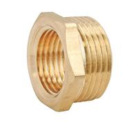 SOMATHERM FOR YOU, Bague réduction laiton brut 6 pans Mâle 15/21 Femelle 12/17 - Raccord durable et résistant à la corrosion pour une installation étanche et adaptable