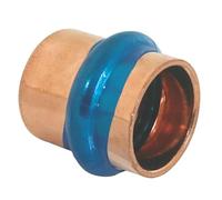 SOMATHERM FOR YOU, Bouchon cuivre à sertir F Ø12 - Raccord indémontable certifié ATEC et QB - Témoin de sertissage pour étanchéité EPDM - Pression max 16 bars, température max 95°C