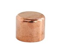 SOMATHERM FOR YOU, Bouchon cuivre à souder Ø16 mm pour tube cuivre - Raccord conforme NF pour plomberie - Idéal pour réseaux d'eau chaude et froide - Installation facile
