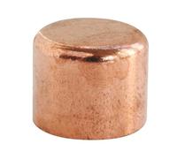 SOMATHERM FOR YOU, Bouchon en cuivre à souder pour tube Ø14 mm - Sachet de 2 pièces - Idéal pour raccordements plomberie, réseaux d'eau chaude et froide, chauffage