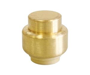 SOMATHERM FOR YOU, Bouchon laiton à clipser pour tubes cuivre, PER ou multicouche Ø12 mm - Raccord auto-étanche, montage rapide sans outil, pression max 4 bars, température max 90°C