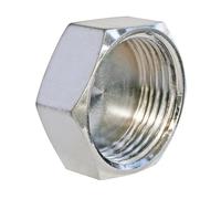 SOMATHERM FOR YOU, Bouchon laiton chromé femelle 15/21 pour raccordements plomberie, compatible avec tous raccords laiton Idéal pour réseaux d'eau sanitaire et chauffage