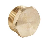 SOMATHERM FOR YOU, Bouchon laiton Mâle 15/21 - Sachet de 10 pièces - Raccord plomberie pour eau chaude/froide - Compatible avec tous raccords laiton à filetage correspondant