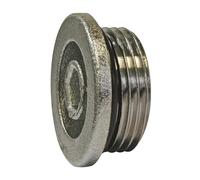 SOMATHERM FOR YOU - Bouchon Mâle 20/27 Chromé Auto-Etanche - Finition Chromée - Ø20/27 - Compatible Avec Filetages F20/27 - Gris/Argent - Installation Facile - Sécurité Intégrée