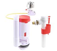 SOMATHERM FOR YOU, Chasse d'eau WC à câble double chasse + robinet flotteur latéral, installation facile, économique, réglable, étanchéité durable, compatible tous réservoirs, garantie 10 ans