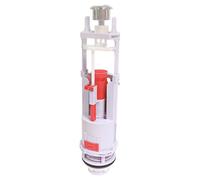 SOMATHERM FOR YOU, Chasse d'eau WC à étrier double poussoir auto-ajustable, réglable de 190 à 300 mm, pour chasses de 3 ou 6 litres, joint silicone anti-calcaire, taille universelle, couleur blanche
