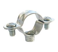 SOMATHERM FOR YOU, Collier de fixation simple en acier nickelé pour tube Ø10 mm - Sachet de 2 pièces - Solution économique pour la fixation de tubes rigides - Pratique et durable