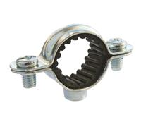 SOMATHERM FOR YOU, Collier isophonique simple Ø20 mm en acier nickelé - Boîte de 100 pièces - Fixation pour tubes rigides - Réduction des bruits et absorption des vibrations