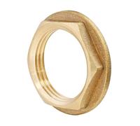 SOMATHERM FOR YOU, Contre-écrou à plateau en laiton brut Femelle 15/21 - Sachet de 2 pièces - Idéal pour raccordements plomberie eau chaude/froide - Compatible avec raccords laiton