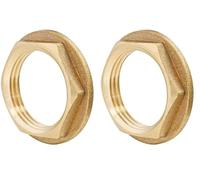 SOMATHERM FOR YOU, Contre-écrou à plateau en laiton brut Femelle 20/27 - Sachet de 2 pièces - Idéal pour raccordements plomberie eau chaude/froide - Compatible avec raccords laiton (Lot de 2)