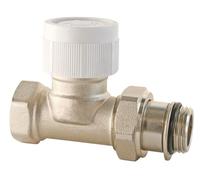 SOMATHERM FOR YOU, Corps thermostatique Droit 15x21 en Laiton nickelé, Compatible avec têtes M30x1,5, étanchéité Parfaite, idéal pour radiateurs avec raccordement 15/21