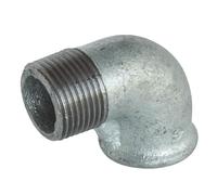 SOMATHERM FOR YOU, Coude 90° Petit Rayon Mâle Femelle 20/27 en Fonte Galvanisée - Raccord résistant à la corrosion, idéal pour réseaux d'eau chaude et froide, N°92