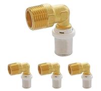 SOMATHERM FOR YOU, Coude à sertir pour tube multicouche Ø16 M15/21 - Raccord coudé à 90° compatible avec profils U, H, TH - Norme NF 545 - Sécurisé avec joints toriques et fenêtre de contrôle