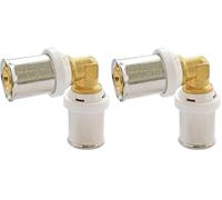 SOMATHERM FOR YOU, Coude à sertir pour tube multicouche Ø16 - Raccord coudé à 90° multiprofil U, H, TH - Installation facile, conforme norme NF 545, étanchéité sécurisée