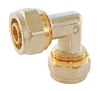 SOMATHERM FOR YOU, Coude à visser pour tube multicouche Ø20 - Raccordement facile sans outil, étanchéité par joints toriques, pression max 10 bars, température de 5°C à 90°C