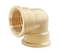 SOMATHERM FOR YOU, Coude en laiton 90° Double Femelle 12/17 - Raccord plomberie pour eau chaude/froide - Compatible avec tous raccords filetés - Installation facile et étanchéité assurée