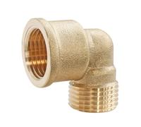 SOMATHERM FOR YOU, Coude laiton 90° Mâle-Femelle 20/27 à visser - Raccord plomberie pour eau chaude/froide - Compatible avec tous raccords laiton filetés - Étanchéité à réaliser