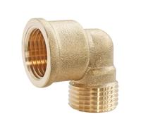 SOMATHERM FOR YOU, Coude laiton 90° Mâle-Femelle 33/42 - Raccord plomberie à visser - Compatible réseaux d'eau sanitaire et chauffage - Étanchéité sur filet ou joint plat