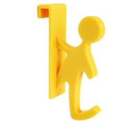 SOMATHERM FOR YOU, Crochet décoratif jaune pour sèche-serviette à tube plat, idéal pour suspendre vos serviettes Accessoire pratique et esthétique pour votre salle de bain