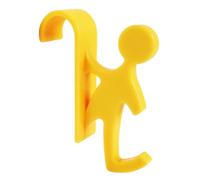SOMATHERM FOR YOU, Crochet décoratif jaune pour sèche-serviette à tube rond - Accessoire pratique à suspendre pour radiateur - Idéal pour une touche de couleur et de confort