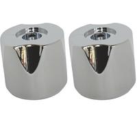 SOMATHERM FOR YOU, Croisillon 3 pans modèle Aurora en ABS chromé, Compatible avec Toutes Les robinetteries, idéal pour Eau Chaude et Froide, incluant Jeu d'entraîneurs et vis (Lot de 2)