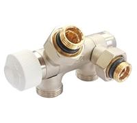 SOMATHERM FOR YOU, Distributeur thermostatique orientable mâle 1/2 (15x21) pour radiateurs, montage facile, bouchon remplaçable, design élégant, régulation précise de la température