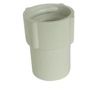 SOMATHERM FOR YOU, Embout PVC à coller Mâle Ø32 mm pour raccord flexible d'évacuation, compatible avec tuyau PVC Ø32 mm, idéal pour eau chaude et froide, couleur blanche