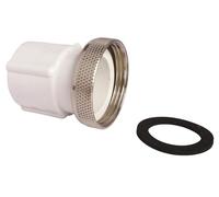 SOMATHERM FOR YOU, Embout PVC écrou prisonnier 33/42 pour flexible 25x32, raccordement Ø 32 mm, matériau résistant, facile à utiliser, idéal pour eau chaude et froide, blanc