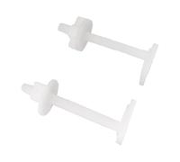 SOMATHERM FOR YOU, Fixation d'abattant WC avec 2 vis à tête carrée et 2 écrous en plastique - Idéal pour remplacer ou installer un abattant de WC facilement et durablement