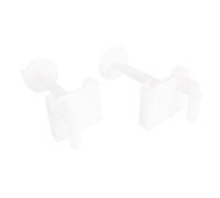 SOMATHERM FOR YOU - Fixation d'abattant WC avec 2 vis à têtes carrées, 2 écrous et 2 plaquette - plastique | Fixez solidement votre WC ou abattant grâce à ce kit complet, facile à installer et conçu pour une tenue durable.