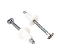 SOMATHERM FOR YOU - Fixation d'abattant WC avec 2 vis de 75x6 mm et ses 2 écrous - Jeu de fixations pour remplacer l'abattant de WC - Compatible avec la plupart des modèles - Installation Facile