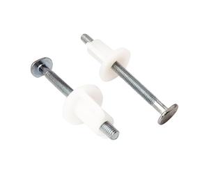 SOMATHERM FOR YOU - Fixation d'abattant WC avec 2 vis de 75x6 mm et ses 2 écrous - Jeu de fixations pour remplacer l'abattant de WC - Compatible avec la plupart des modèles - Installation Facile