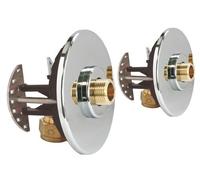 SOMATHERM FOR YOU, Fixation pour robinetterie lavabo sur plaque de plâtre, tube multicouche Ø16, raccord à compression mâle 12/17, installation rapide, étanche, garantie 10 ans