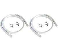 SOMATHERM FOR YOU, Flexible caoutchouc pour gaz Butane/Propane - Longueur 1 mètre - Durée de vie 5 ans - Inclus 2 colliers de serrage - Idéal pour raccordement à détendeur (Lot de 2)