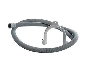 SOMATHERM FOR YOU, Flexible de vidange 2m avec embout souple et crosse de maintien, idéal pour évacuation de machine à laver Compatible avec tous types de machines