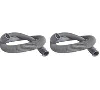 SOMATHERM FOR YOU, Flexible de vidange extensible pour machine à laver - Embout droit et coudé - Longueur réglable de 0,80 à 3 m - Tuyau en polypropylène - Évacuation efficace (Lot de 2)