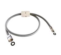 SOMATHERM FOR YOU, Flexible pour douchette évier 15/21 - Longueur 1,2 m avec contrepoids - Compatible mitigeur évier - Idéal pour eau chaude et froide - Couleur gris/argent
