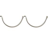 SOMATHERM FOR YOU, Flexible sanitaire 1/2" mâle avec écrou tournant coudé - Longueur 1000mm - Tuyau EPDM tressé acier inox - Norme ACS et certification QB - Résistant et souple (Lot de 2)