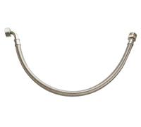 SOMATHERM FOR YOU, Flexible sanitaire 1/2" mâle et écrou tournant coudé 3/4", longueur 1000mm, DN8, EPDM tressé acier inox, étanchéité intégrée, norme ACS, certifié QB, 10 bars