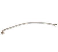 SOMATHERM FOR YOU, Flexible sanitaire 3/4" avec double écrou tournant coudé, longueur 1000mm, DN8, en acier inoxydable et EPDM, norme ACS, certifié QB, résistant et souple