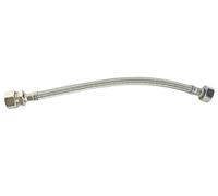 SOMATHERM FOR YOU, Flexible sanitaire 300mm, raccord bicône pour tube cuivre Ø12mm, écrou tournant 3/8", EPDM tressé acier inox, norme ACS, certifié QB, souple et durable